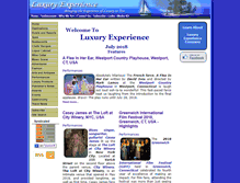 Tablet Screenshot of luxuryexperience.com